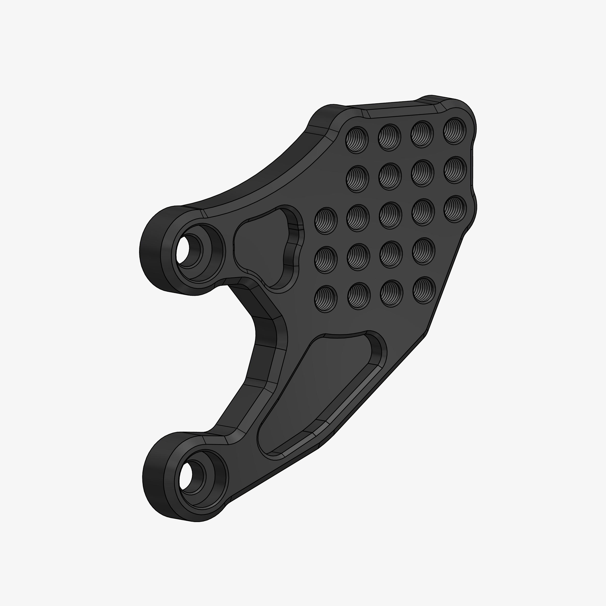 Back plate left side for H008 - H009