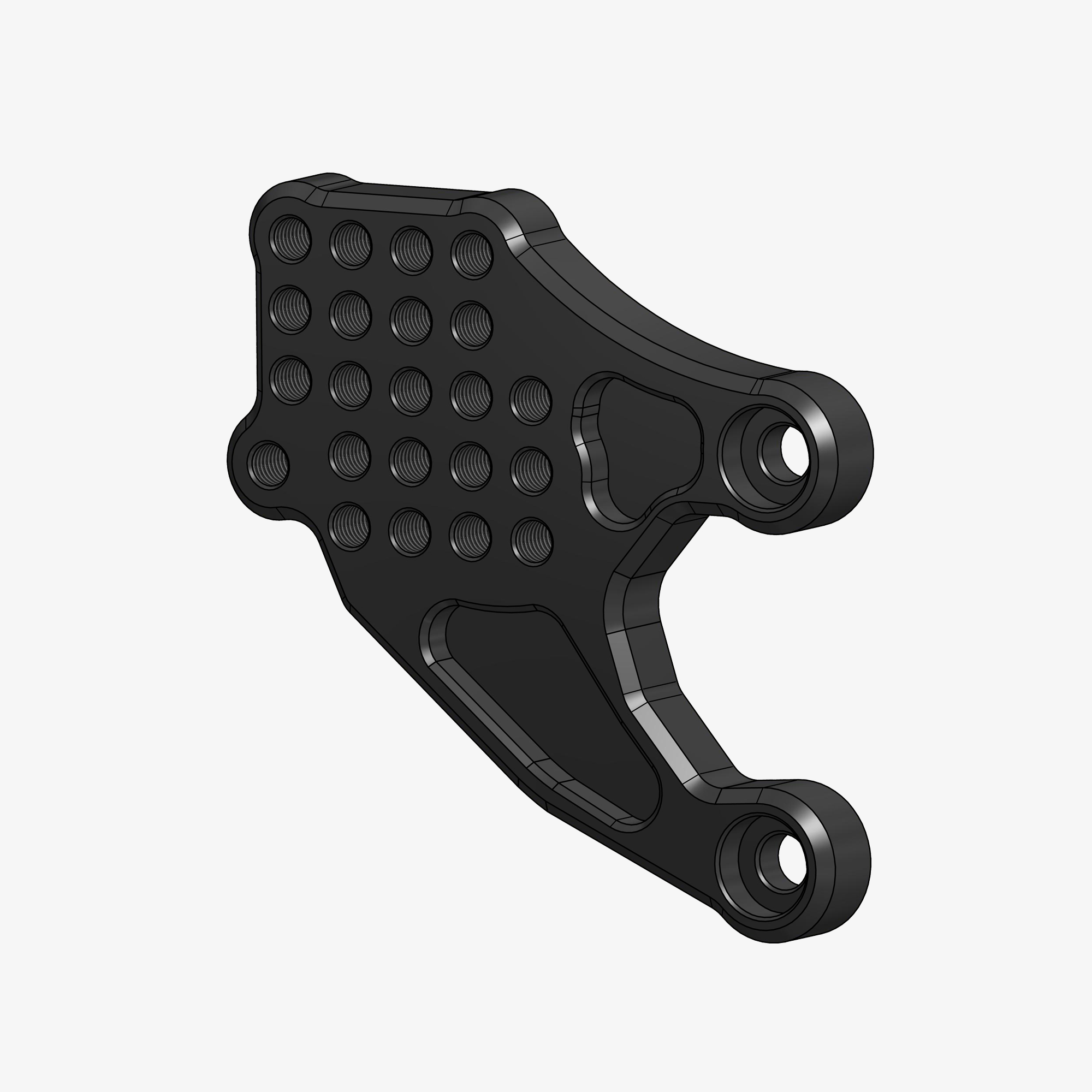 Back plate right side for H008 - H009