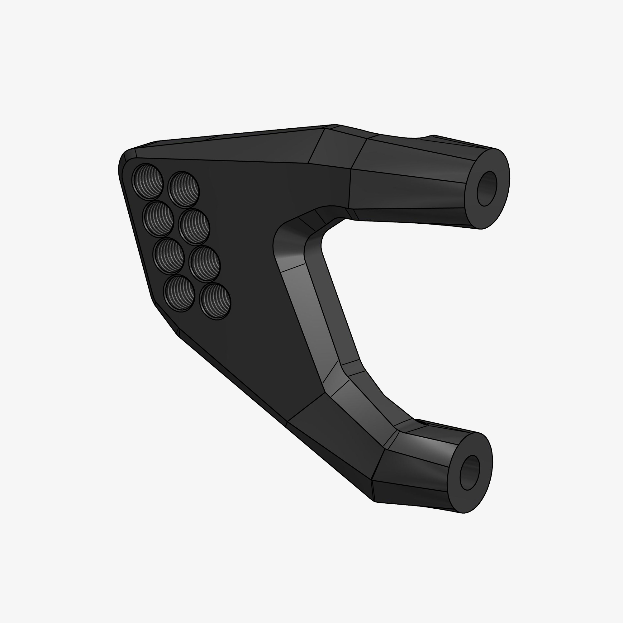 Back plate right side for DSTR3 - DV2