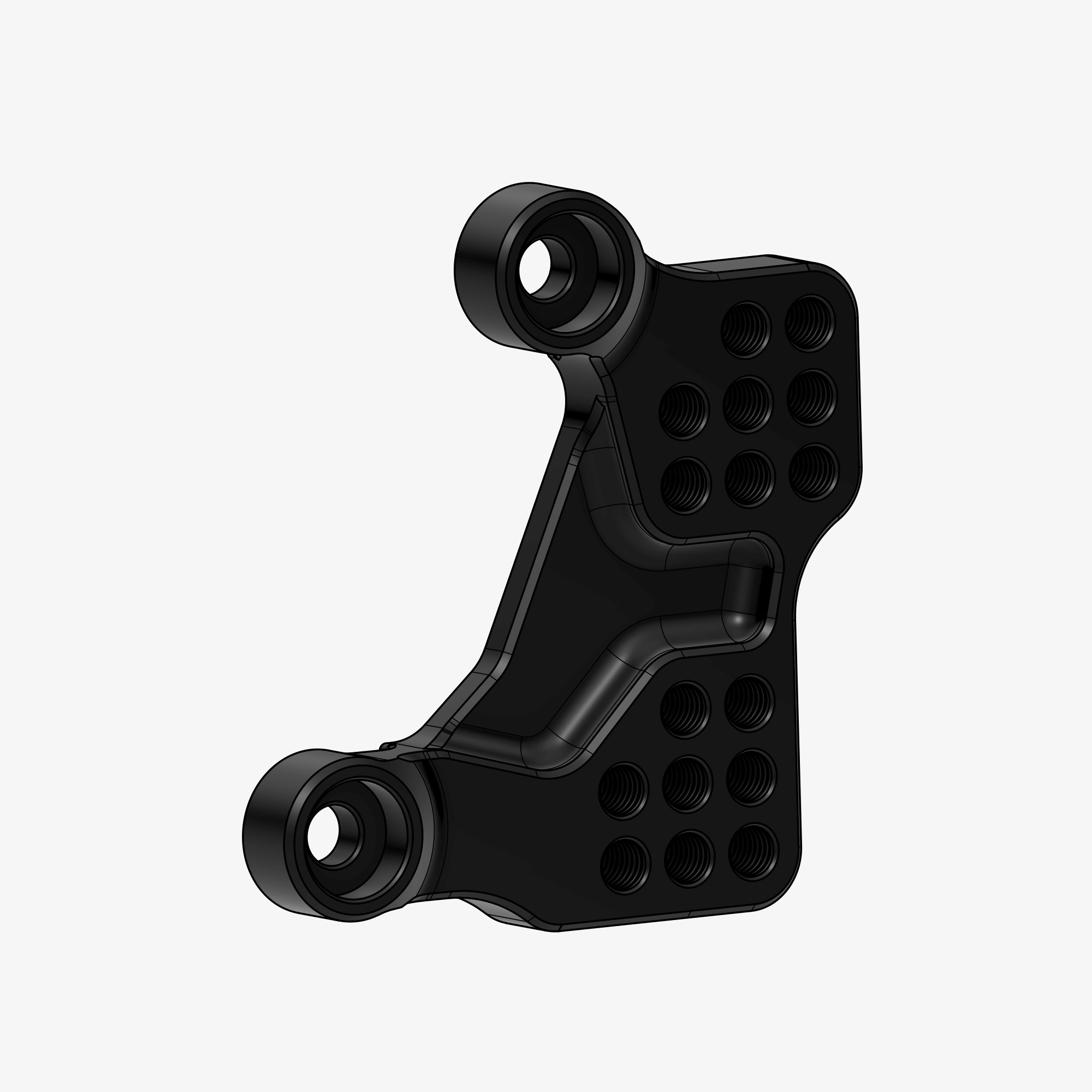 Back plate left side for D001R - D001R_PV