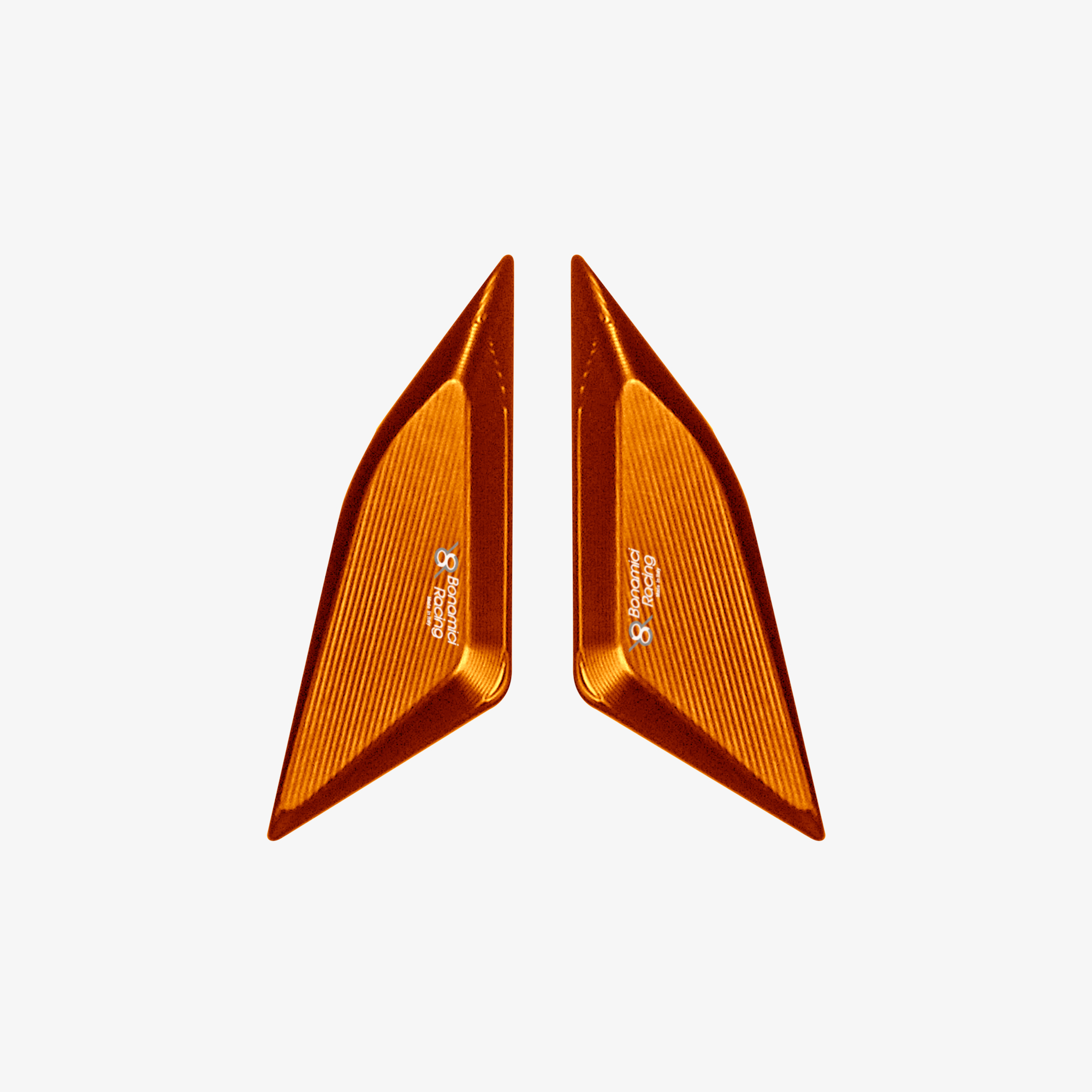 BLOCK MIRROR DUCATI PANIGALE V2-V4 - ORANGE