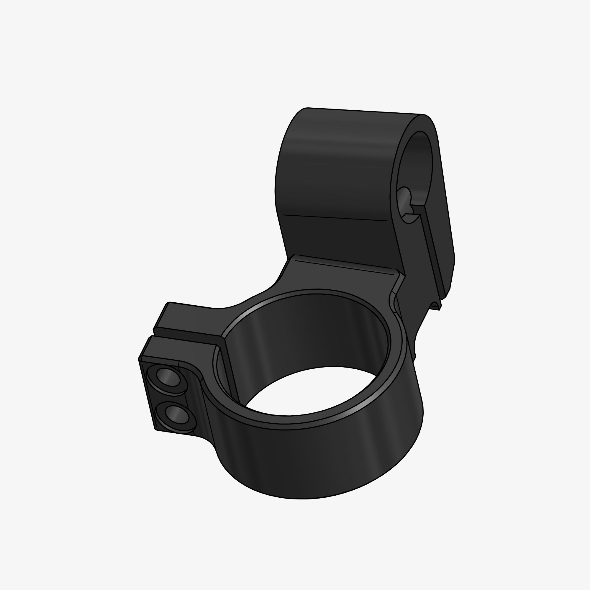 Spare bracket left side D.41 rised up 28mm