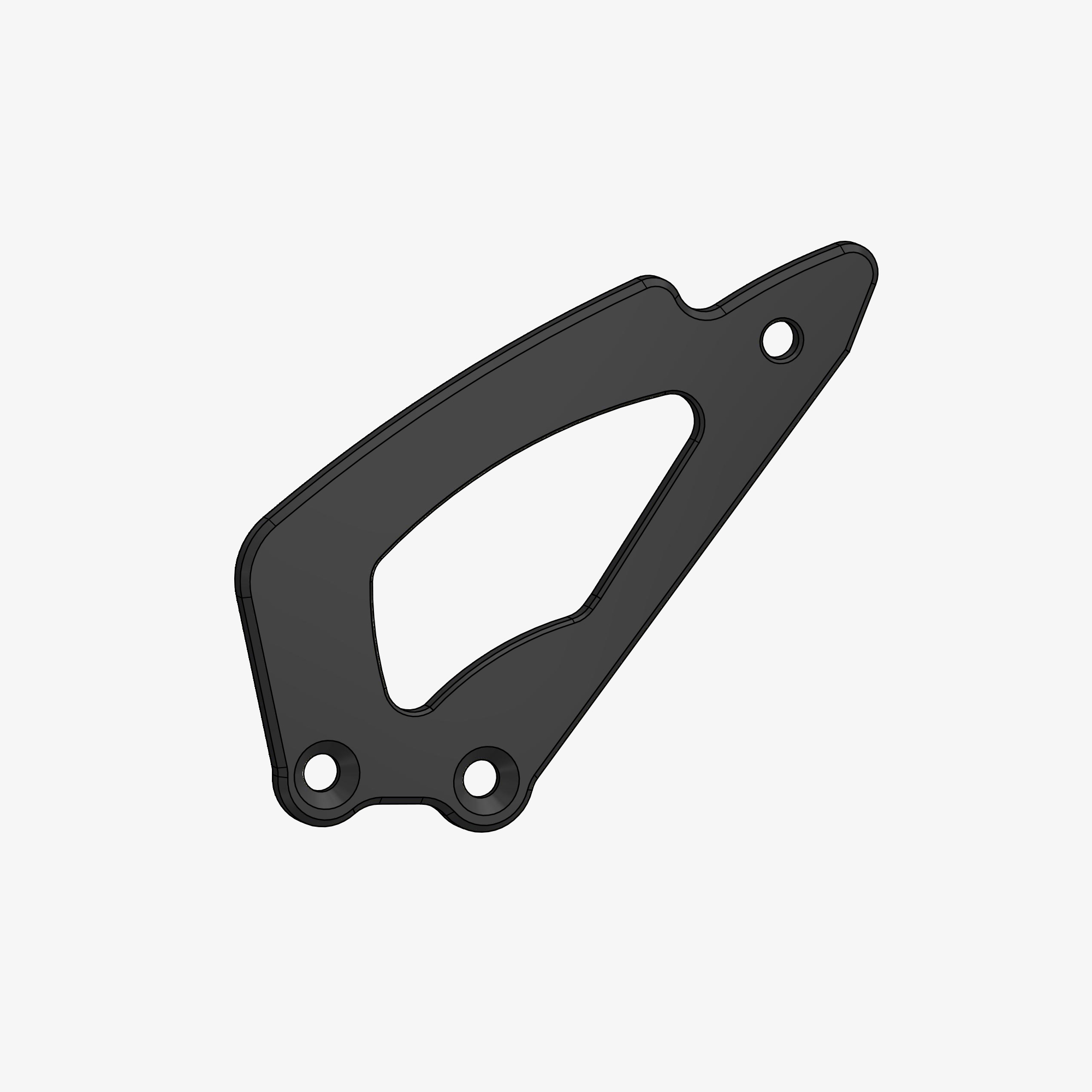 Heel plate spare part right-left side for various models