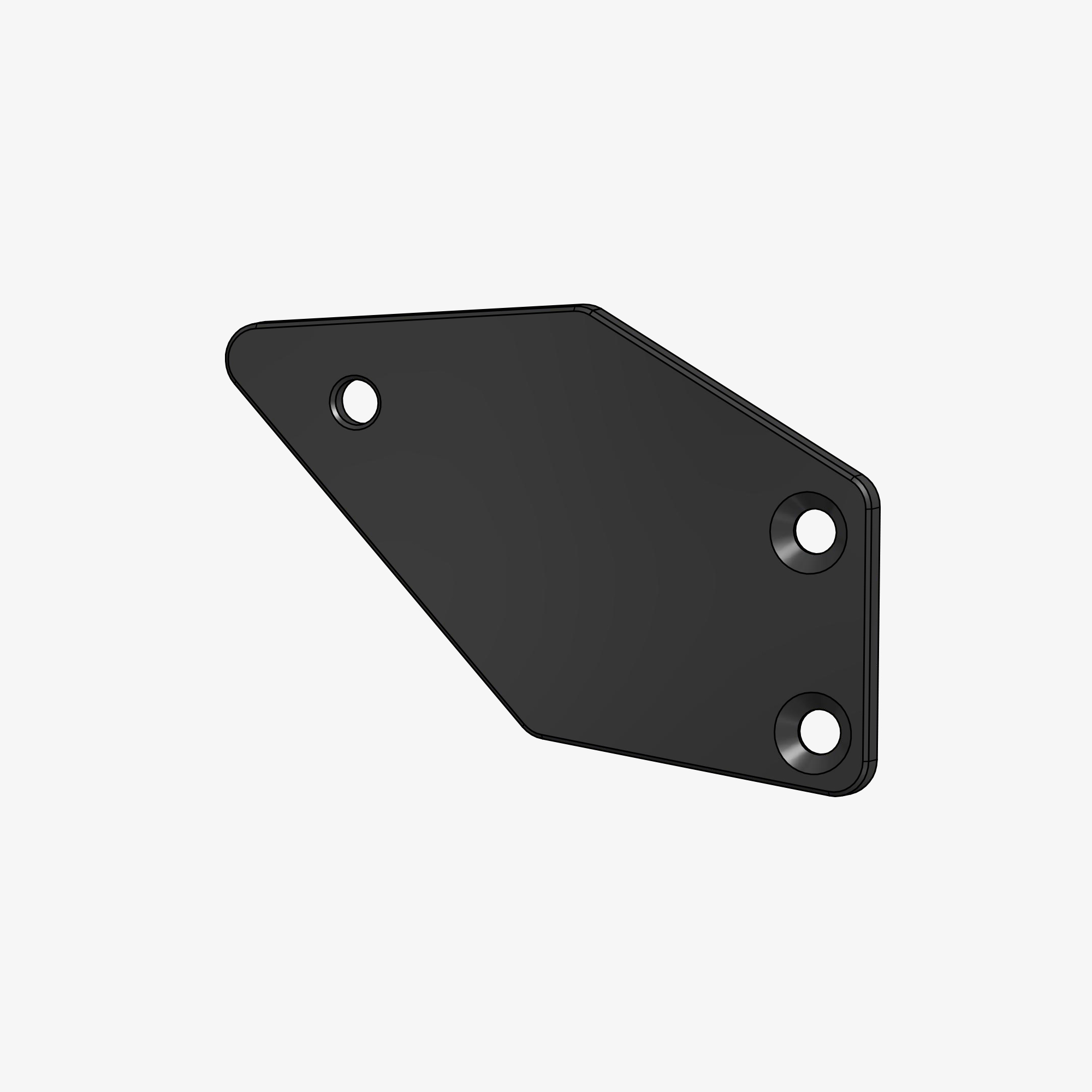 Heel plate spare part right side for K012 - K020 - K023