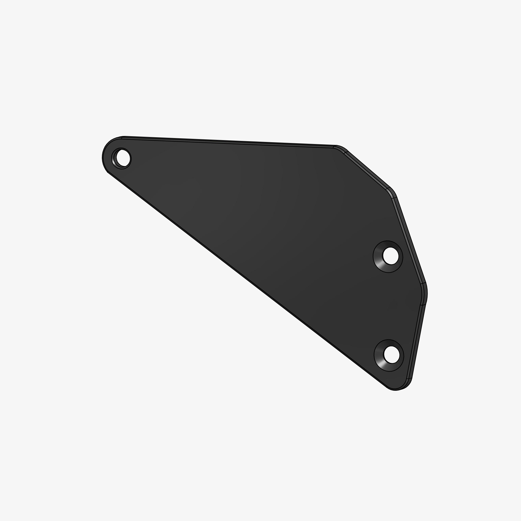 Heel plate spare part right side for TH03-TH03R-TH04