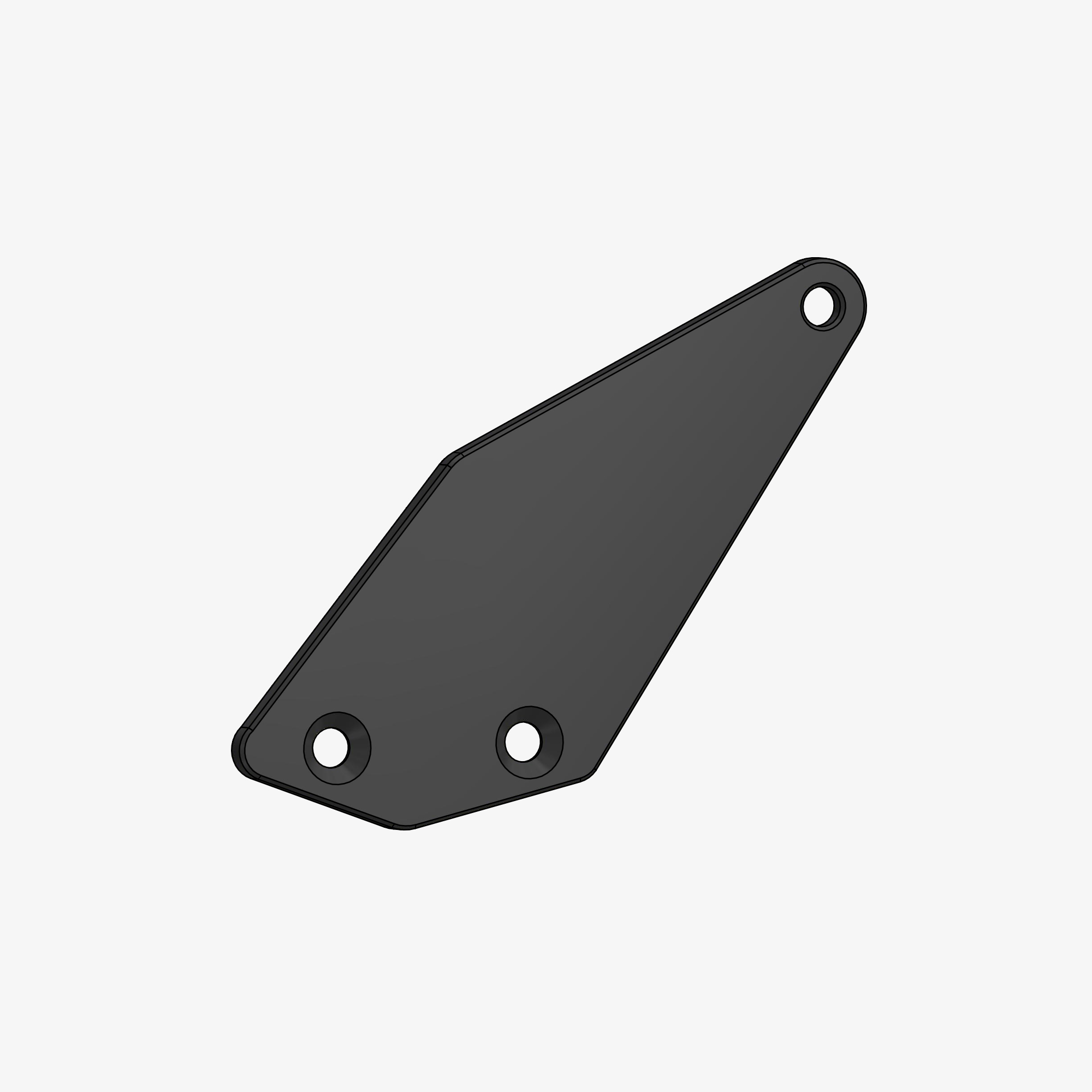 Heel plate spare part left side for TH03-TH03R-TH04