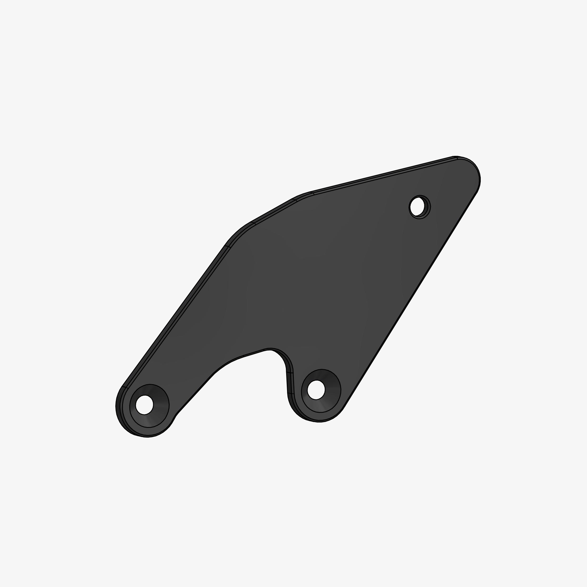 Heel plate left side for H012