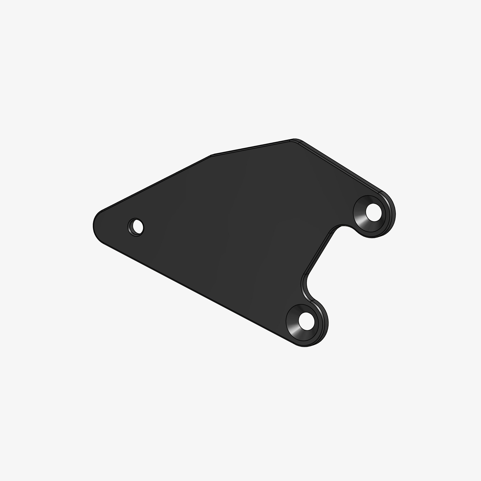 Heel plate right side for H012