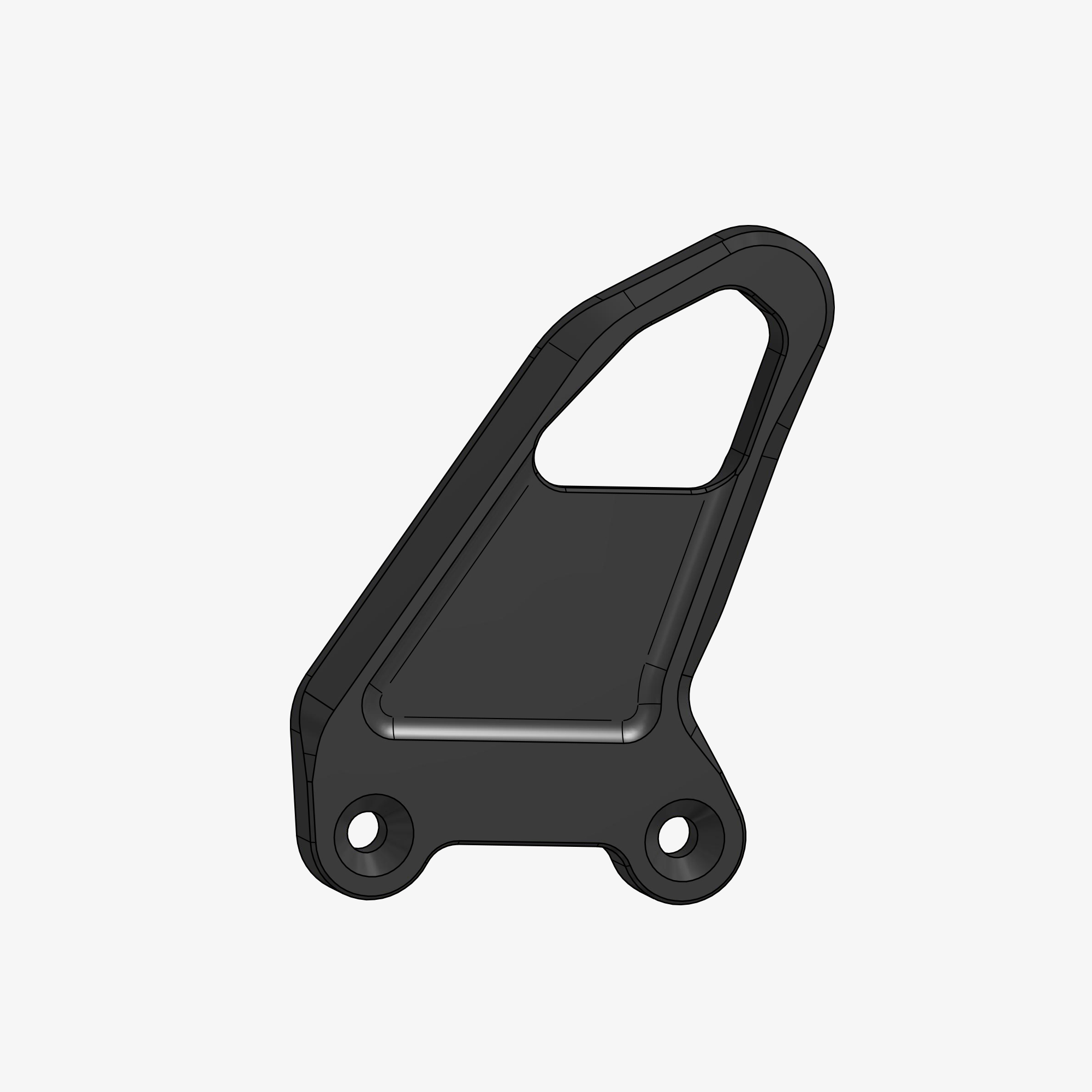 Heel plate left side for TH07 - TH08