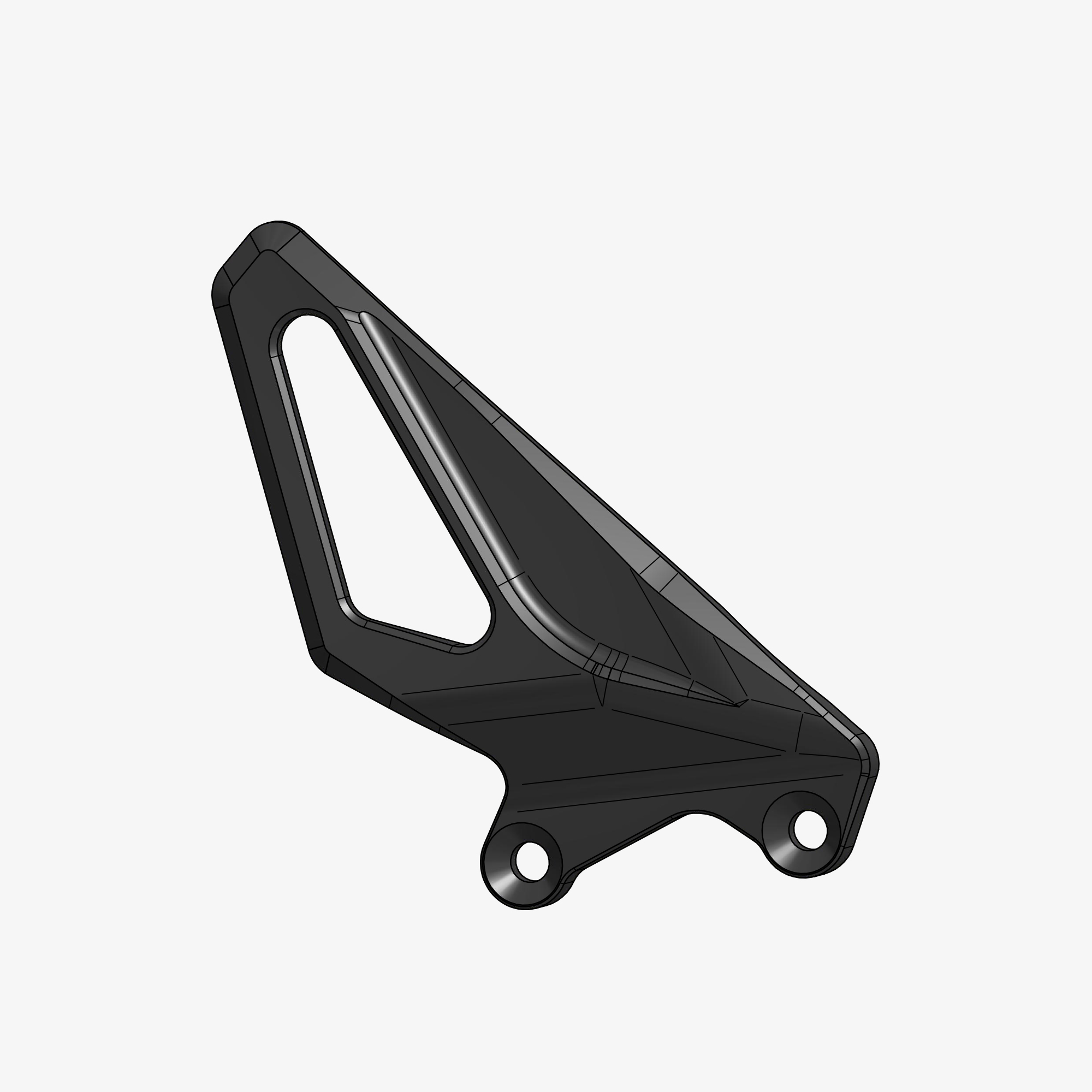 Heel plate right side for DSTR2 - DV4 - H015 - H016