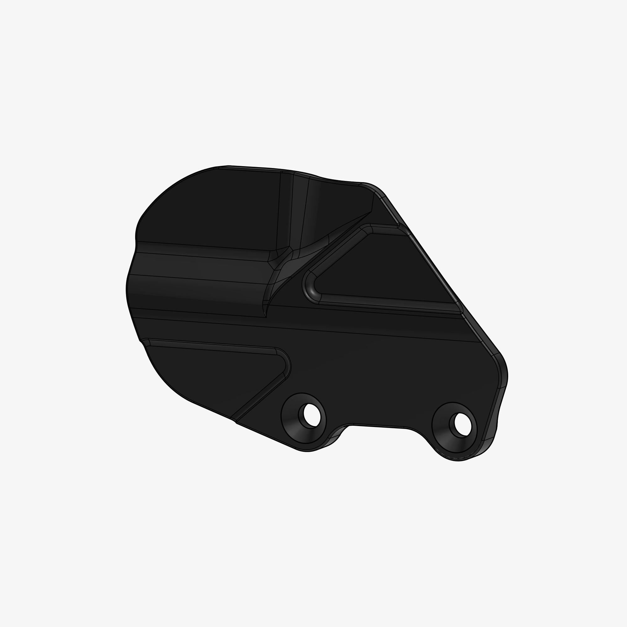 Heel plate right side for A006B