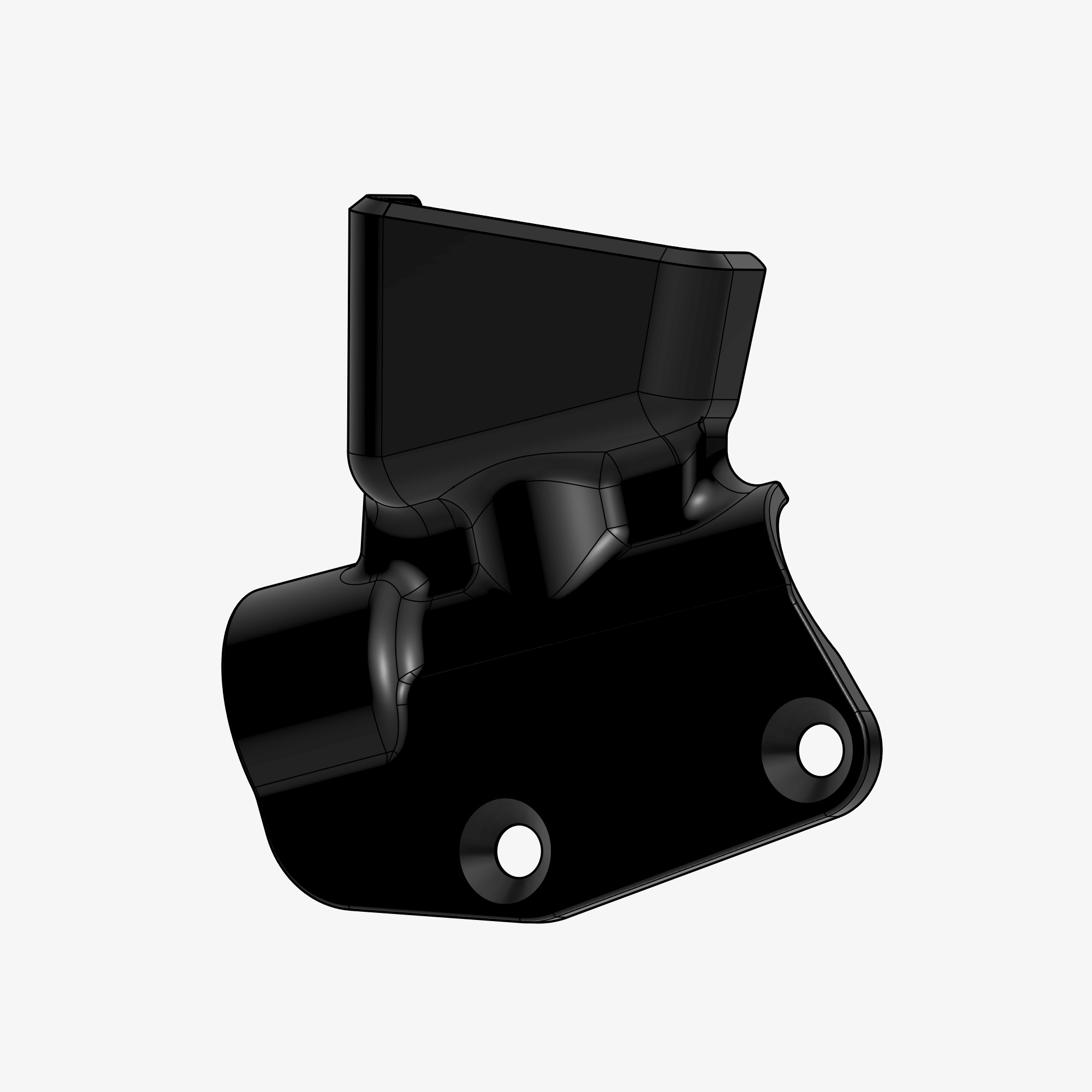 Heel plate right side for D001R_PV - D001RR_PV