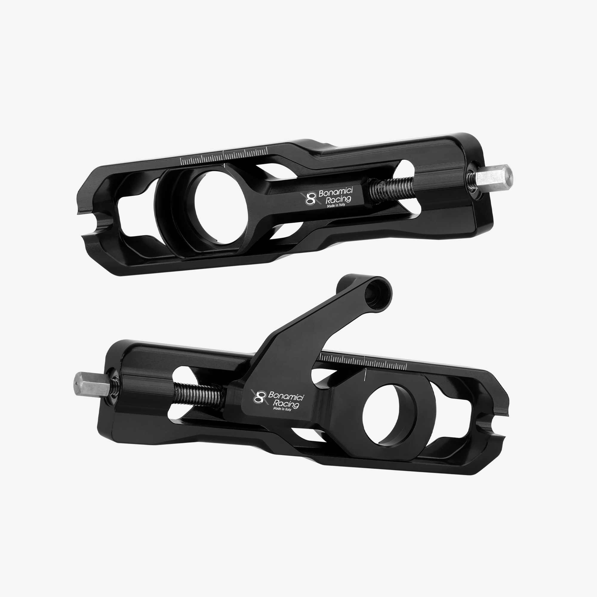 CHAIN ADJUSTER YAMAHA YZF R9 WITH CALIPER SUPPORT - BLACK