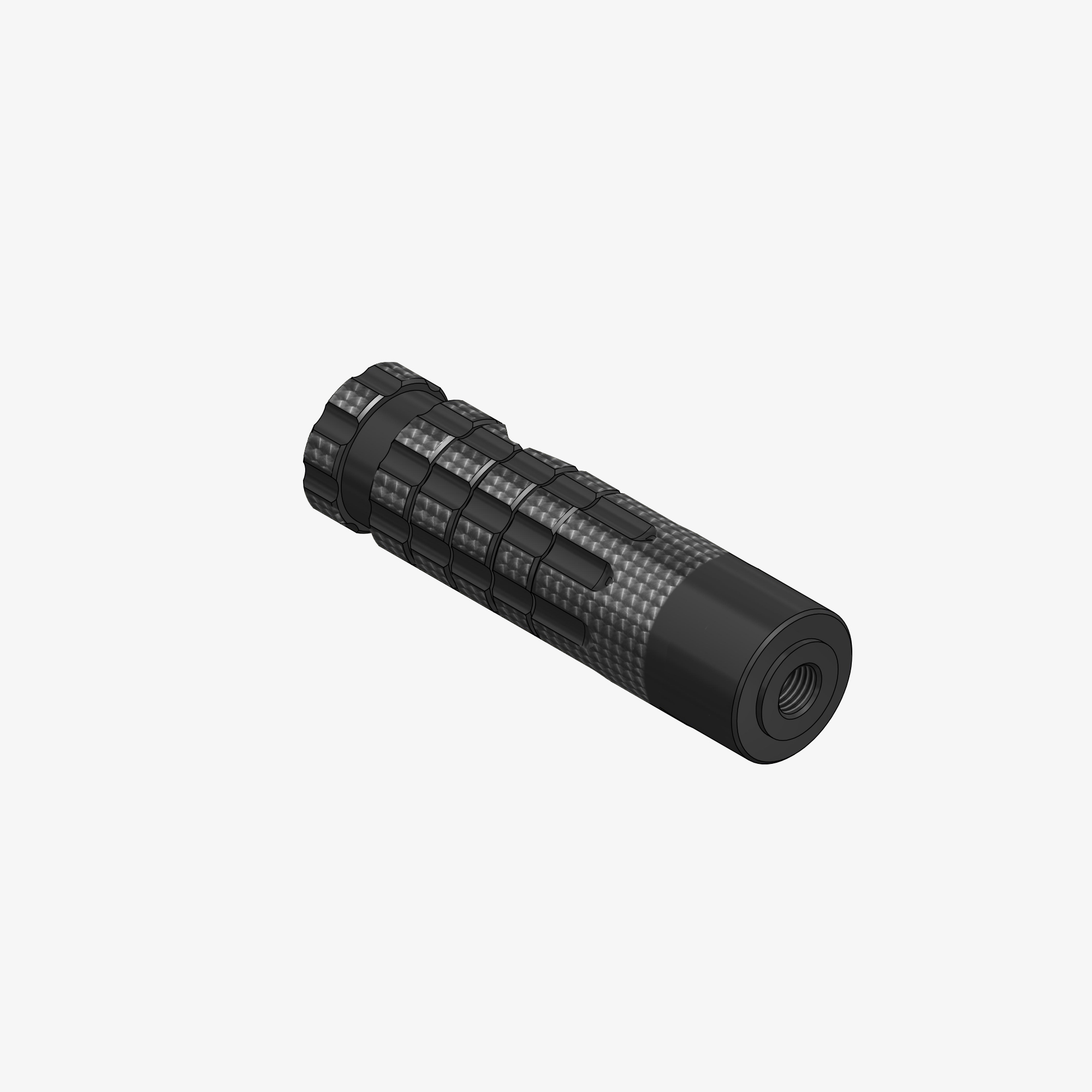 Foot peg with threaded 82mm (without cap) - Only for rearsets produced up to the year 2021, after which we used the non-threaded foot-pegs