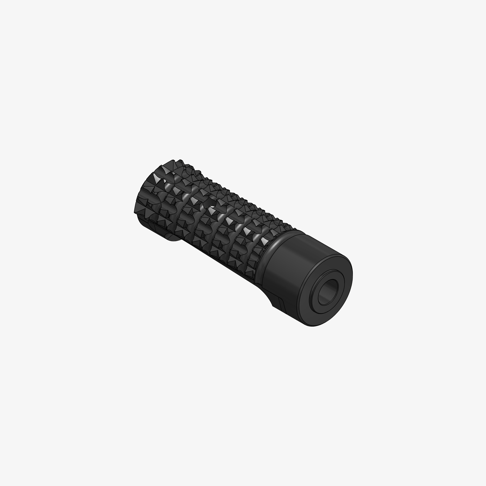 Racing foot peg without threaded 69mm (without cap)