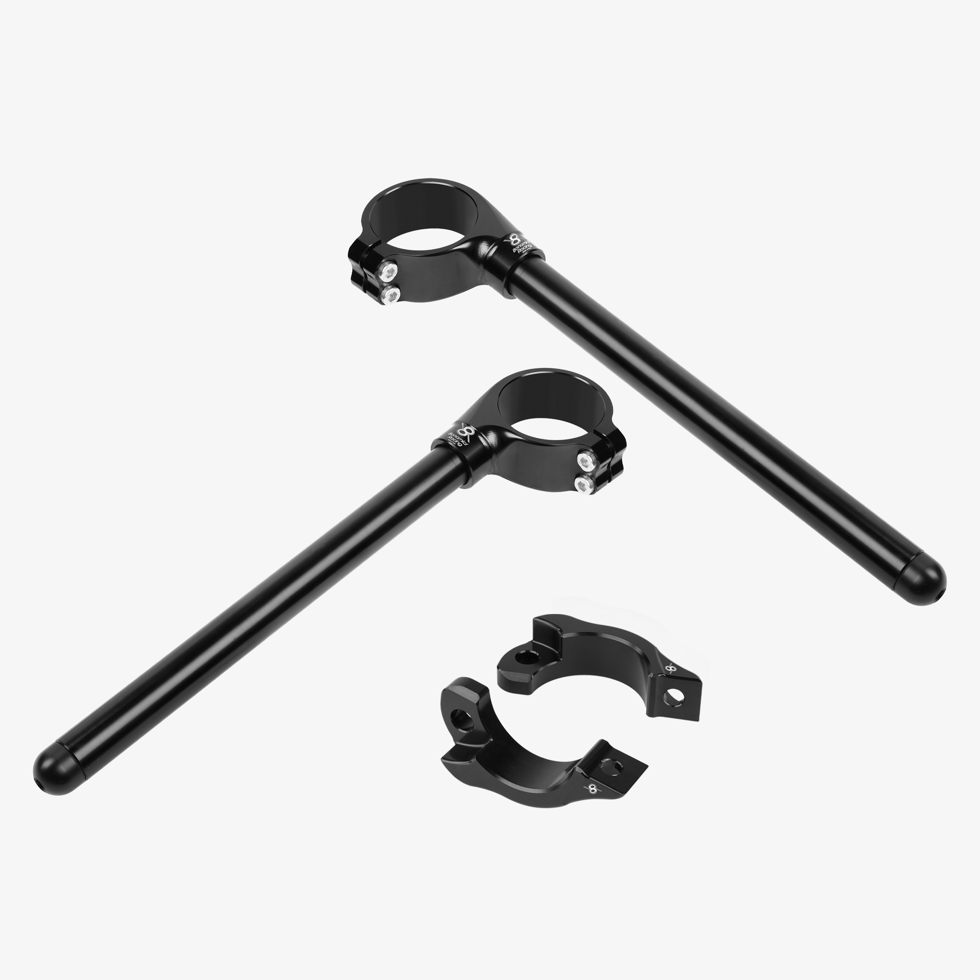 NON-RAISED CLIP-ONS DIAMETER 50 MM FOR DUCATI PANIGALE V2 - V2S 2025 - 2026
