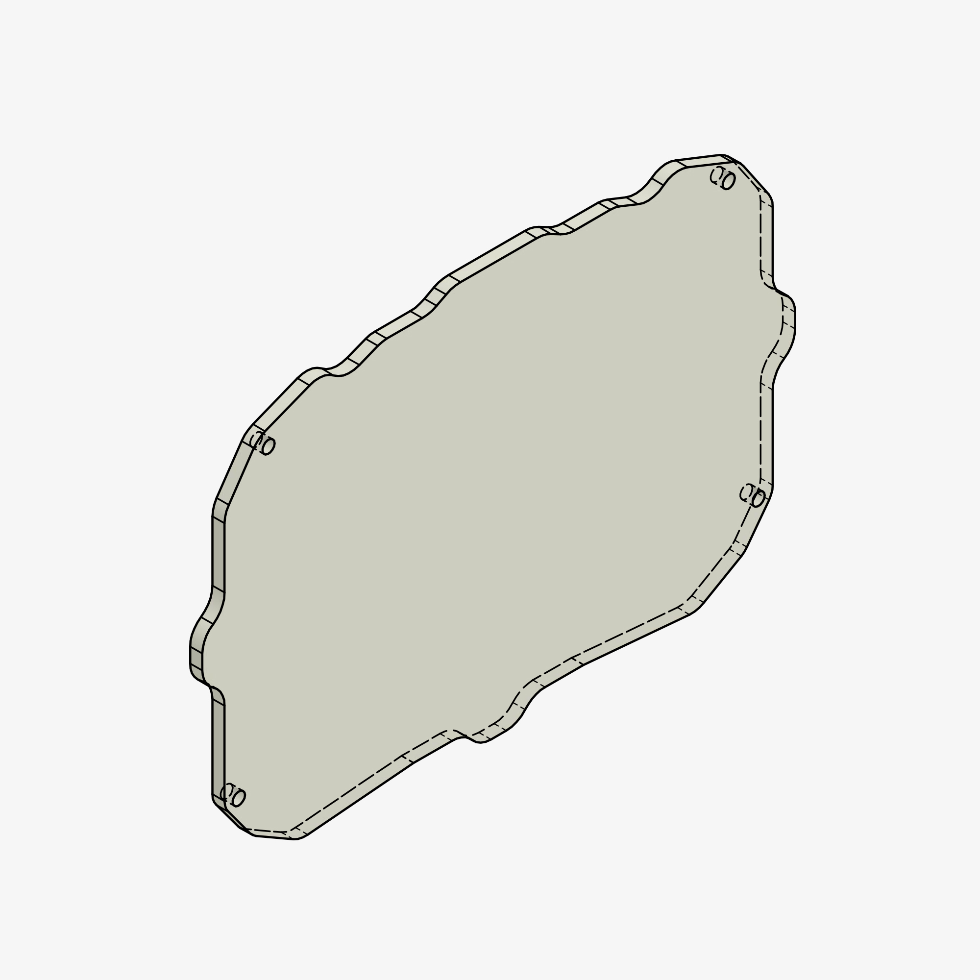 Glass dashboard cover protection spare part