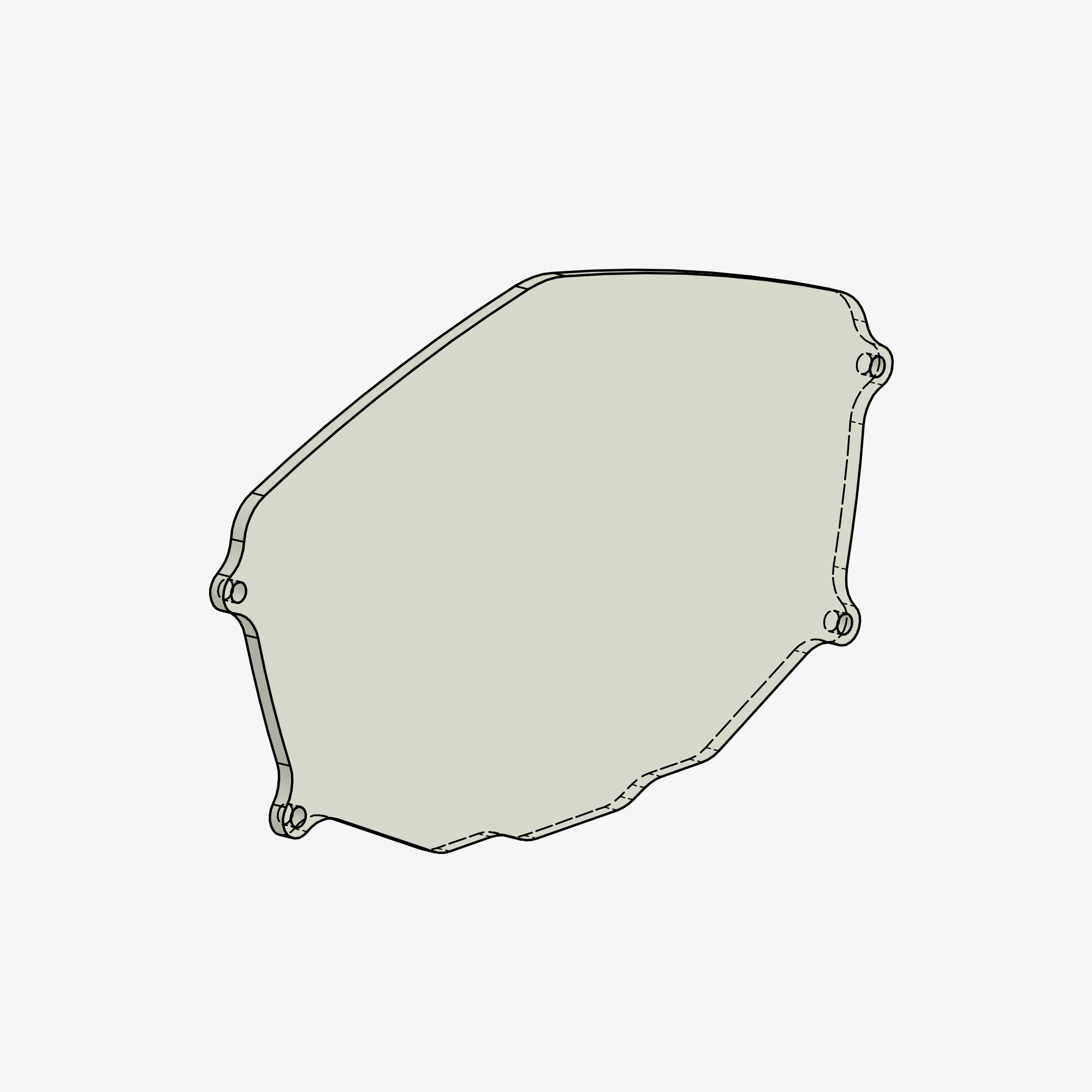 Glass dashboard cover protection spare part