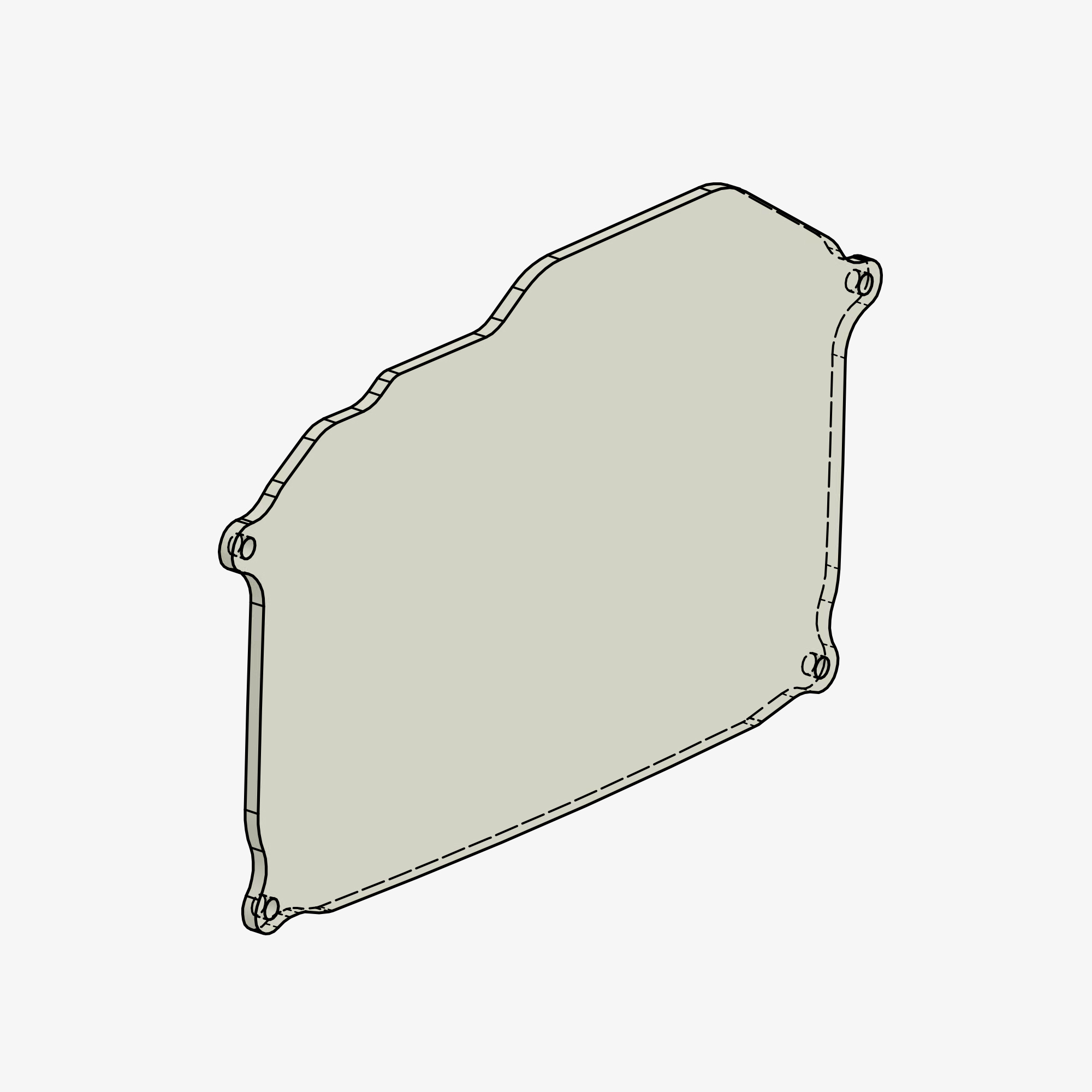 Glass dashboard cover protection spare part