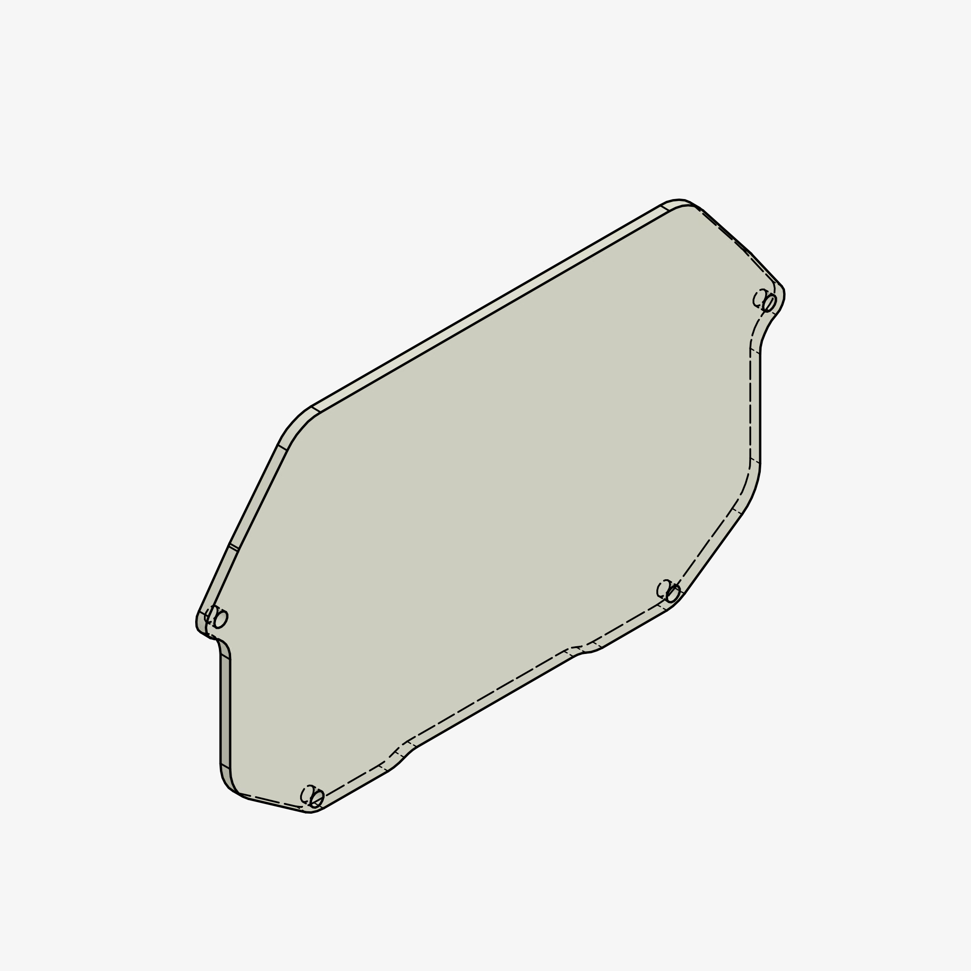 Glass dashboard cover protection spare part