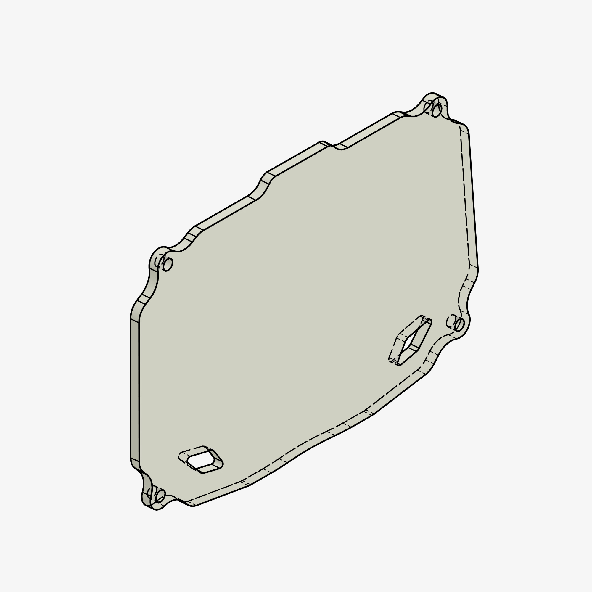 Glass dashboard cover protection spare part