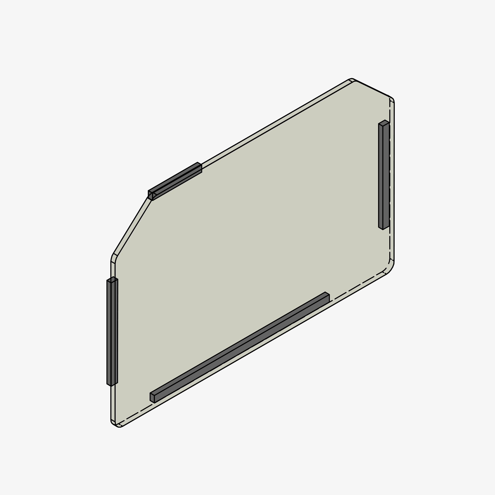 Glass dashboard cover protection spare part