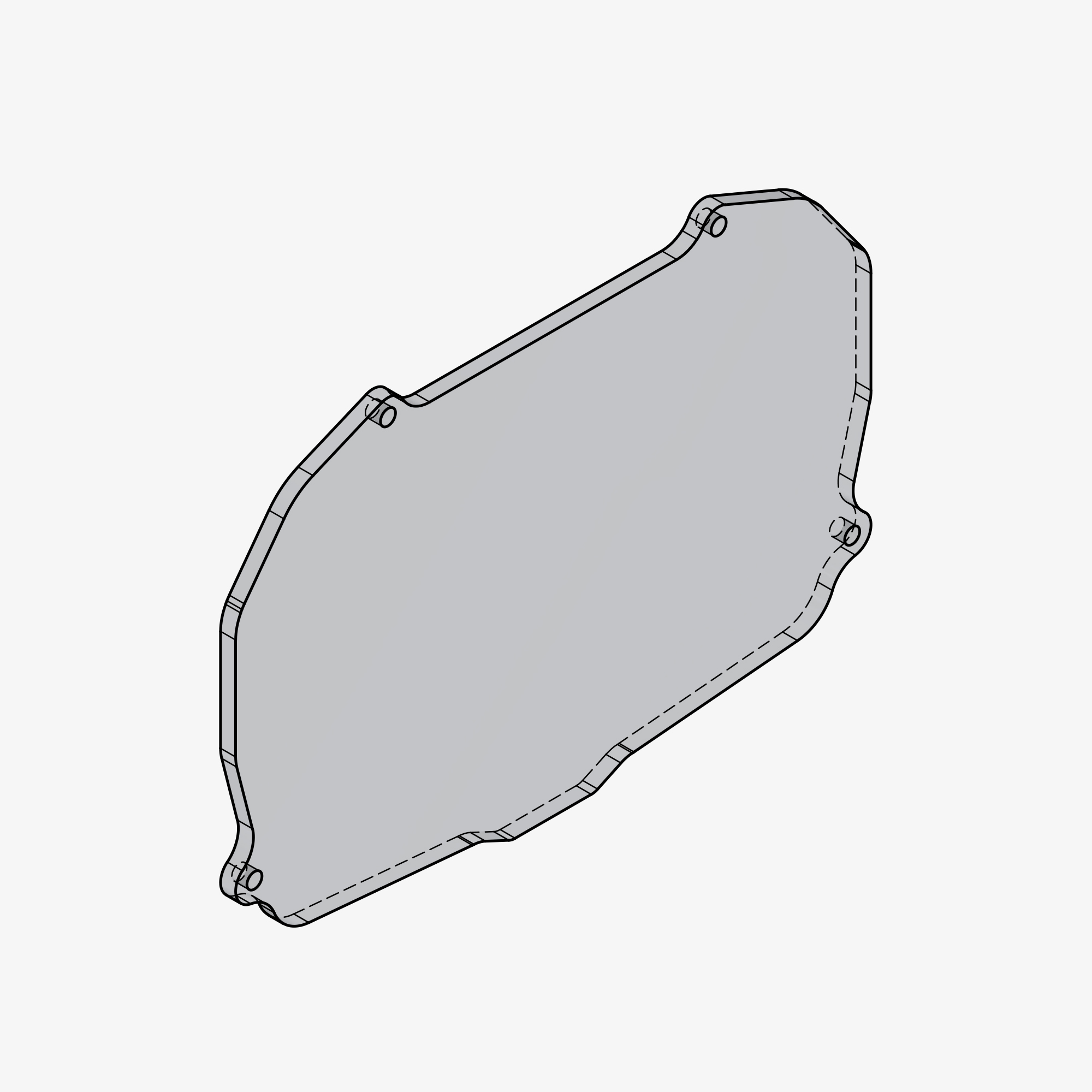 Glass dashboard cover protection spare part