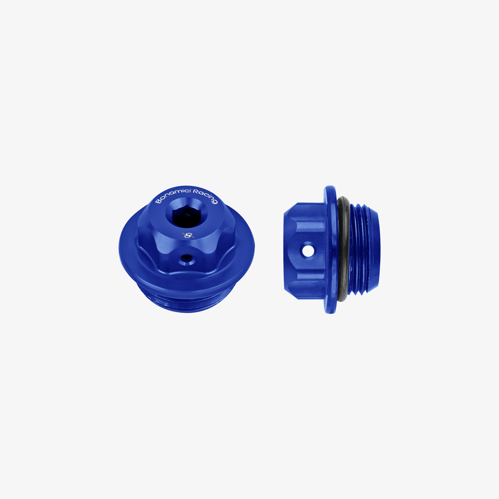 OIL CAP M22X1,5 - BLUE