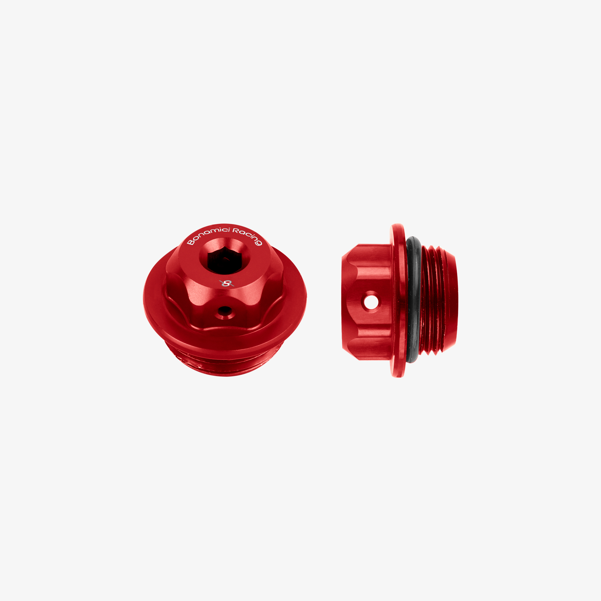 OIL CAP M22X1,5 - RED