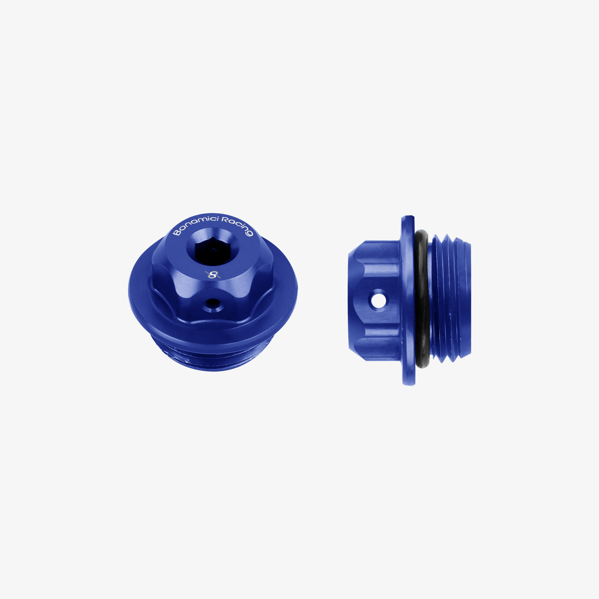 OIL CAP M24X2 - BLUE