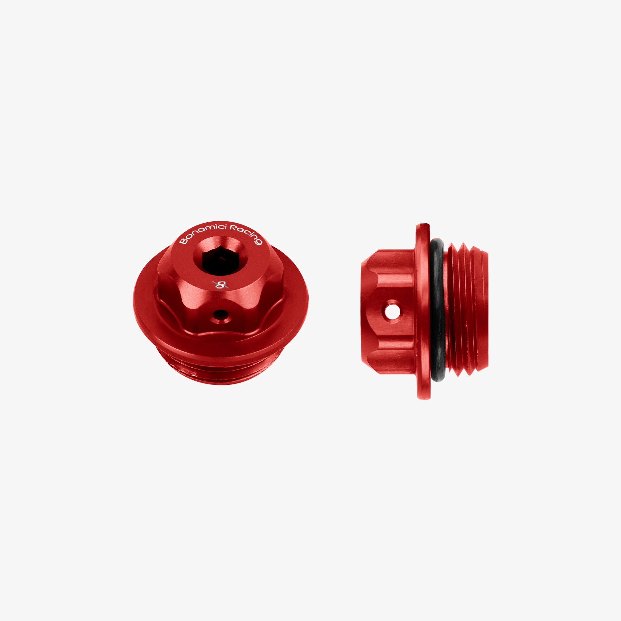 OIL CAP M24X2 - RED