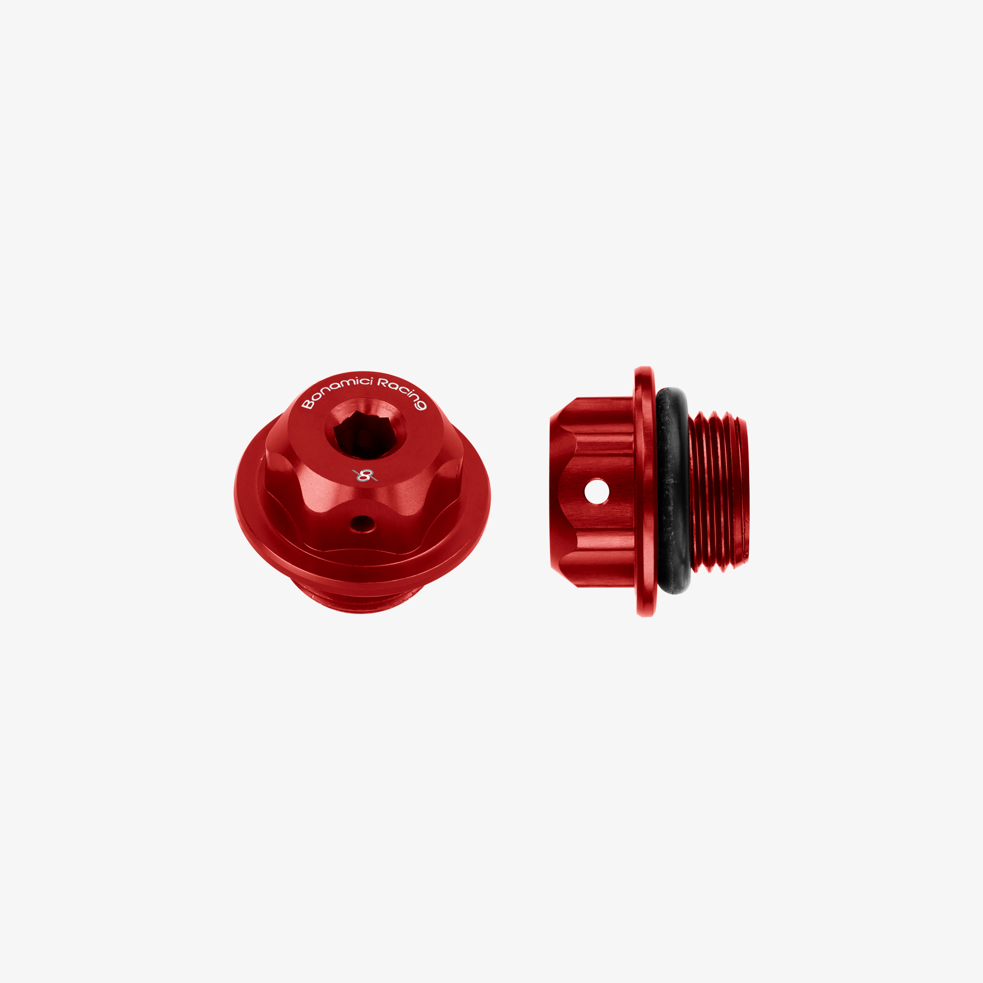 OIL CAP M18X1,5 - RED